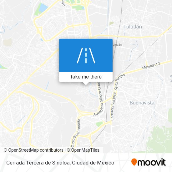 Cerrada Tercera de Sinaloa map