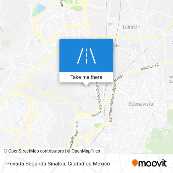 Mapa de Privada Segunda Sinaloa