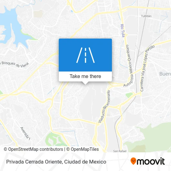 Privada Cerrada Oriente map