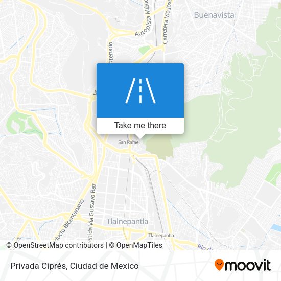 Privada Ciprés map