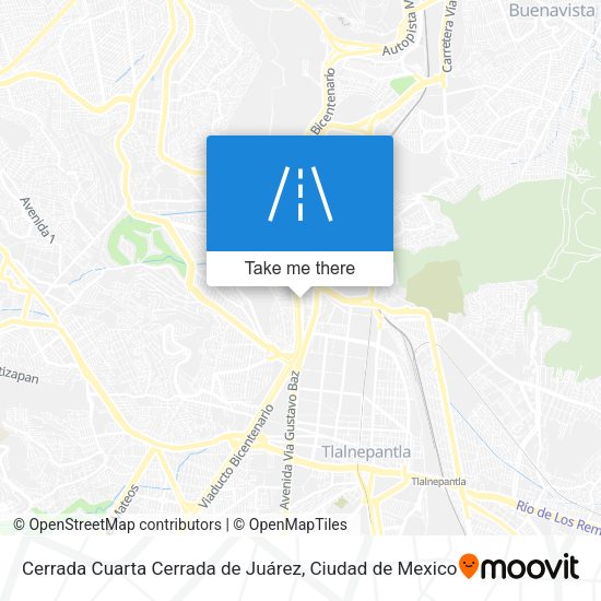Cerrada Cuarta Cerrada de Juárez map