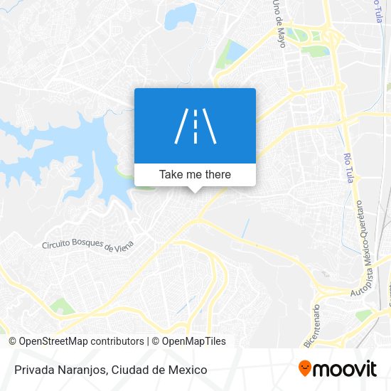 Privada Naranjos map