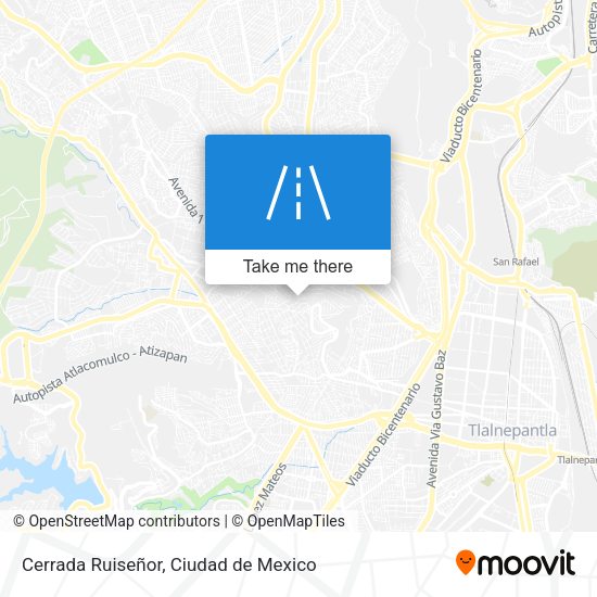 Mapa de Cerrada Ruiseñor