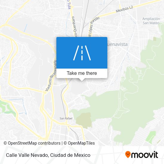 Calle Valle Nevado map