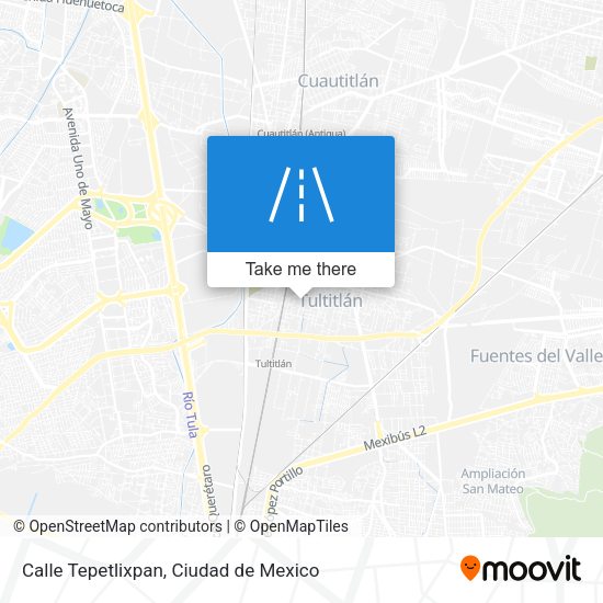 Mapa de Calle Tepetlixpan