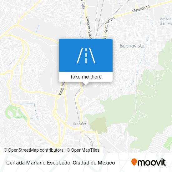 Mapa de Cerrada Mariano Escobedo