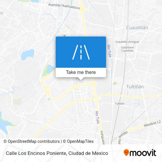 Calle Los Encinos Poniente map