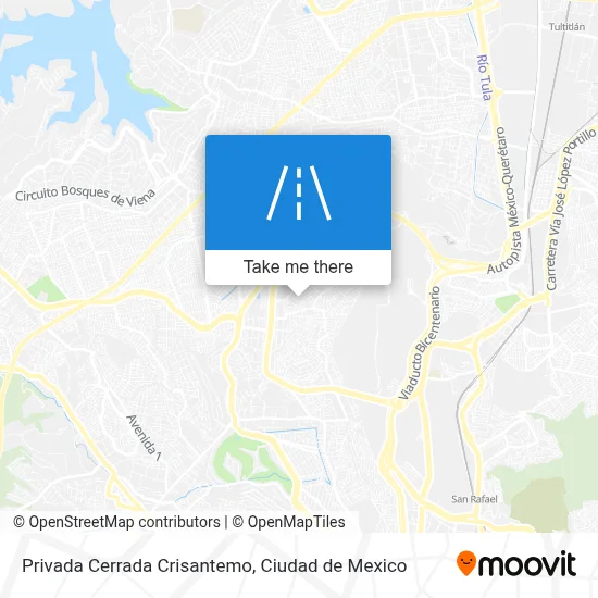 Privada Cerrada Crisantemo map