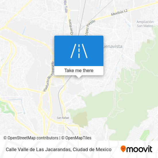 Calle Valle de Las Jacarandas map