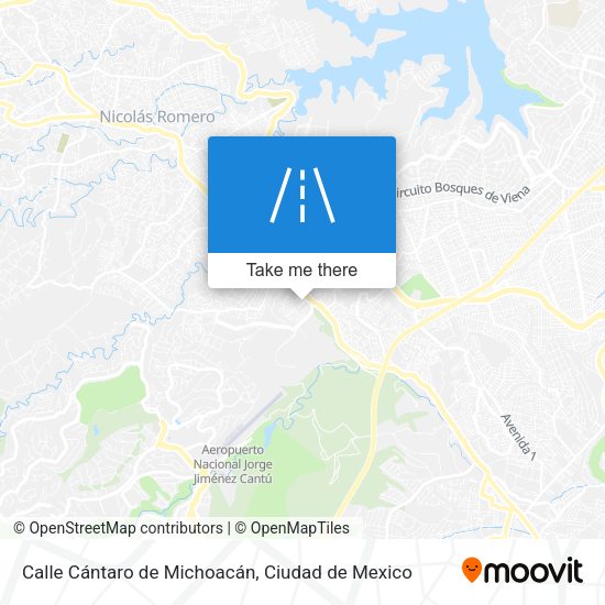 Mapa de Calle Cántaro de Michoacán