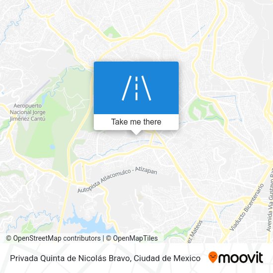 Privada Quinta de Nicolás Bravo map