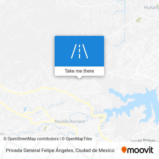 Privada General Felipe Ángeles map