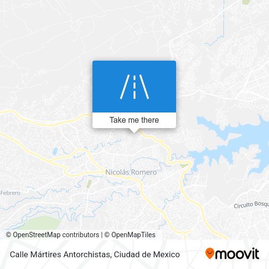 Calle Mártires Antorchistas map