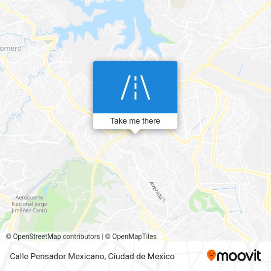 Mapa de Calle Pensador Mexicano