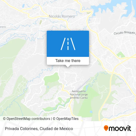Privada Colorines map