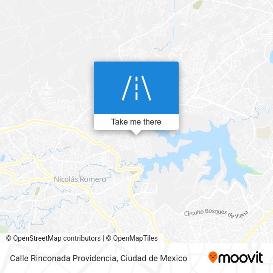 Mapa de Calle Rinconada Providencia