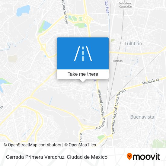 Mapa de Cerrada Primera Veracruz