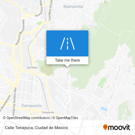 Mapa de Calle Tenayuca