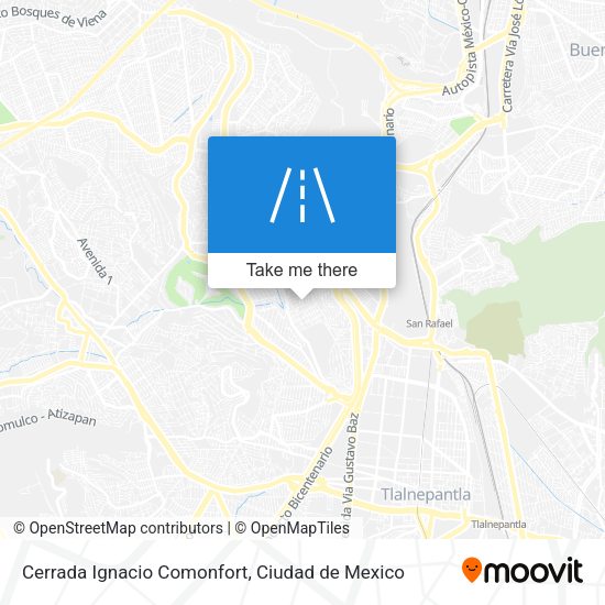 Mapa de Cerrada Ignacio Comonfort