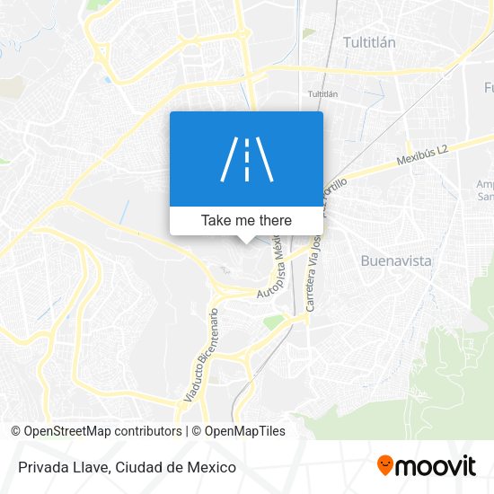 Privada Llave map