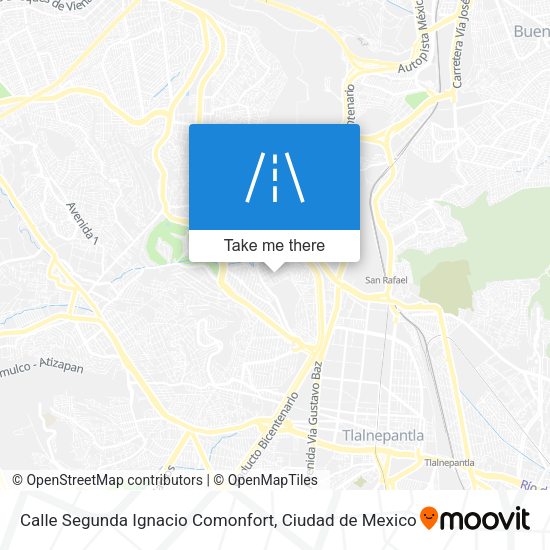 Calle Segunda Ignacio Comonfort map