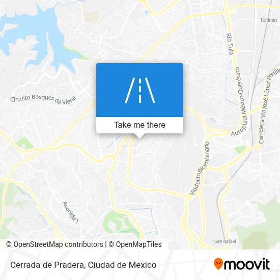Cerrada de Pradera map