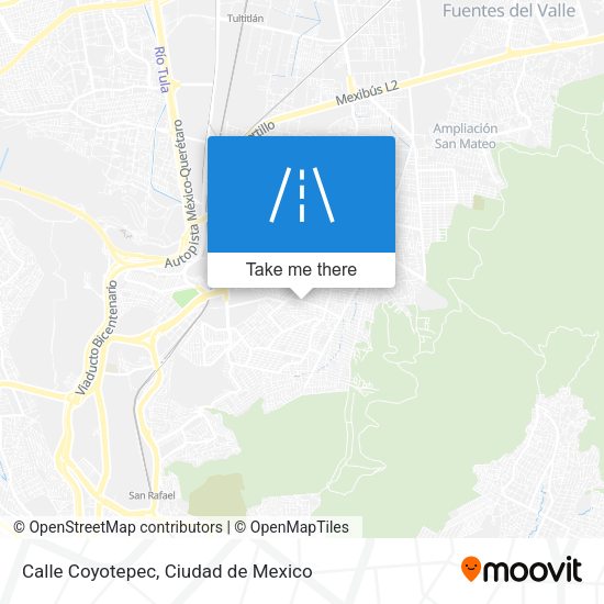 Calle Coyotepec map