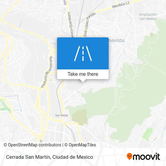 Cerrada San Martín map