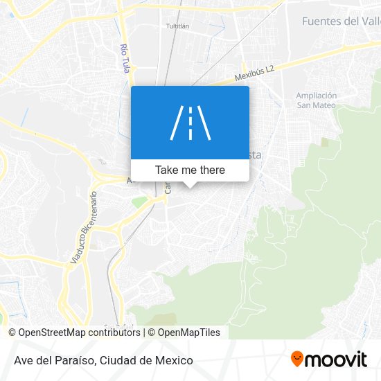 Mapa de Ave del Paraíso