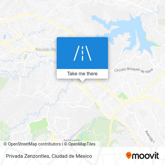 Privada Zenzontles map
