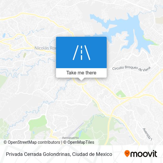 Mapa de Privada Cerrada Golondrinas