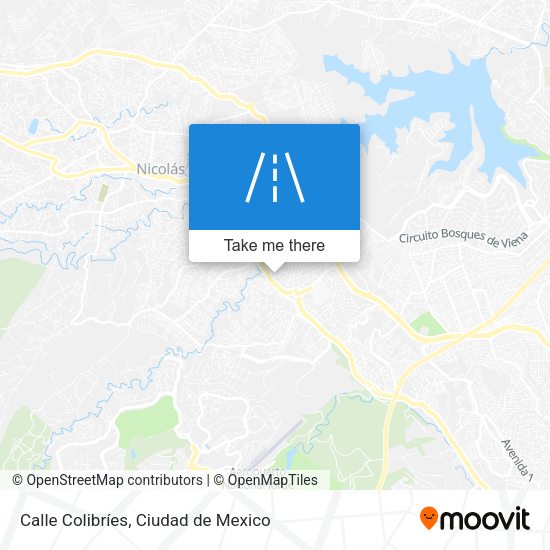 Calle Colibríes map