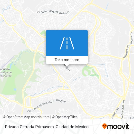 Privada Cerrada Primavera map