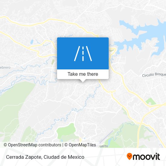 Cerrada Zapote map
