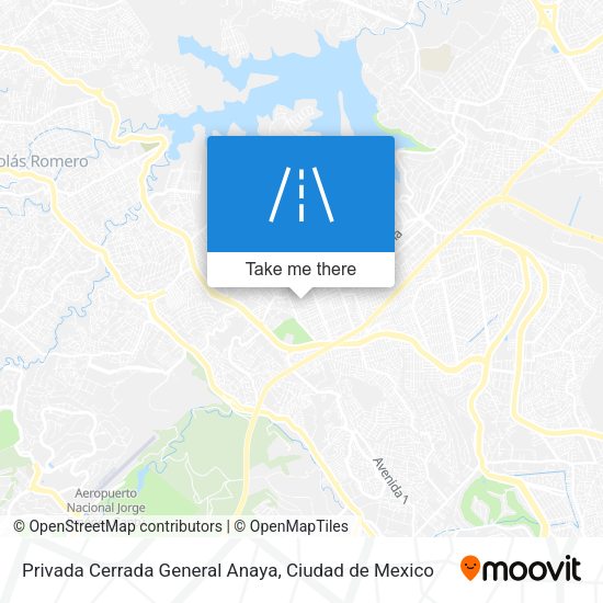Mapa de Privada Cerrada General Anaya