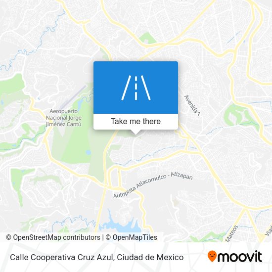 Mapa de Calle Cooperativa Cruz Azul