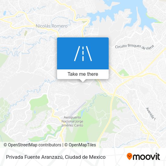 Privada Fuente Aranzazú map