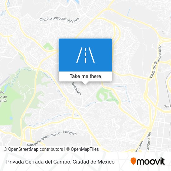 Privada Cerrada del Campo map