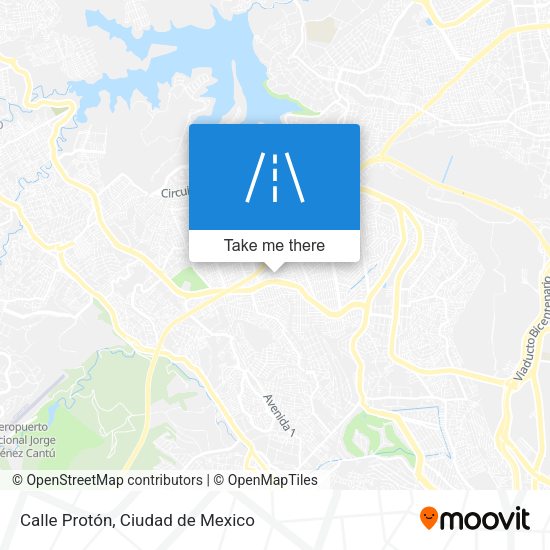 Calle Protón map