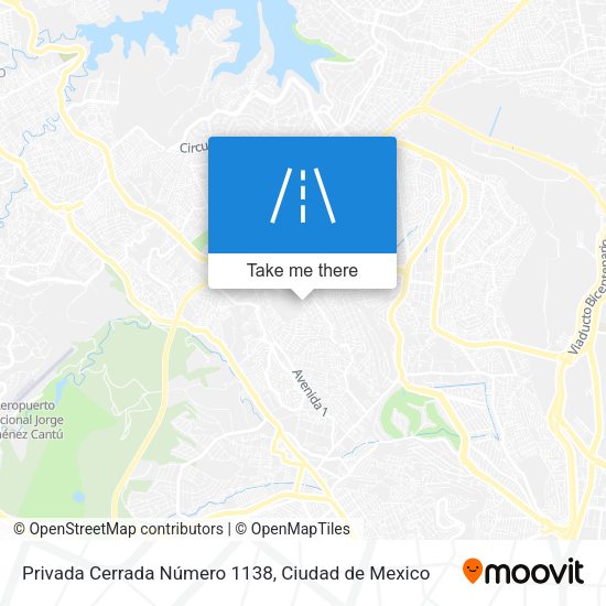 Mapa de Privada Cerrada Número 1138