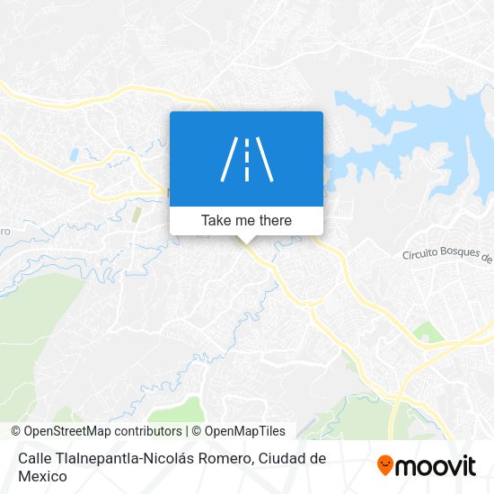 Calle Tlalnepantla-Nicolás Romero map