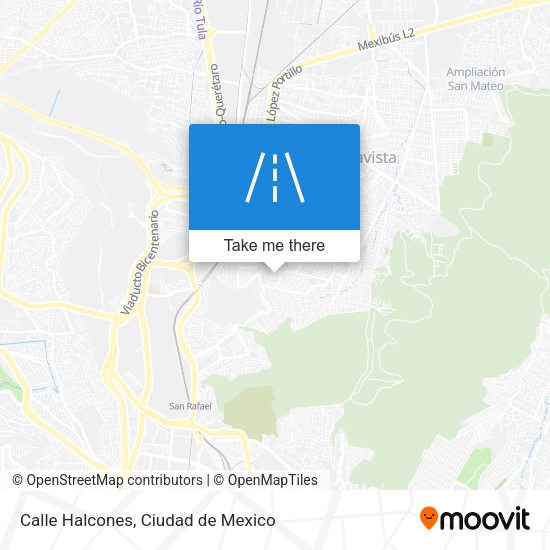 Calle Halcones map