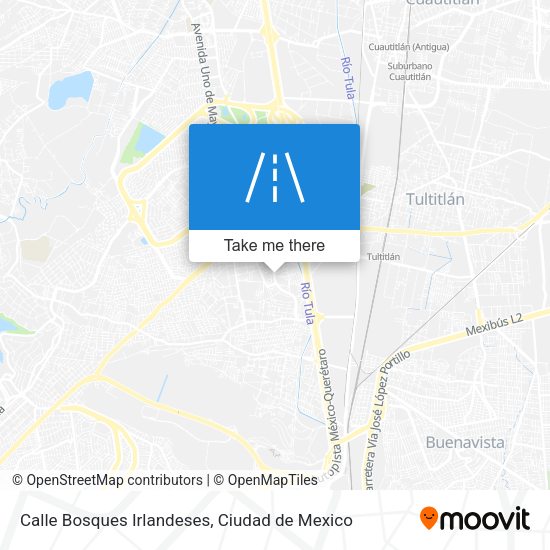 Mapa de Calle Bosques Irlandeses
