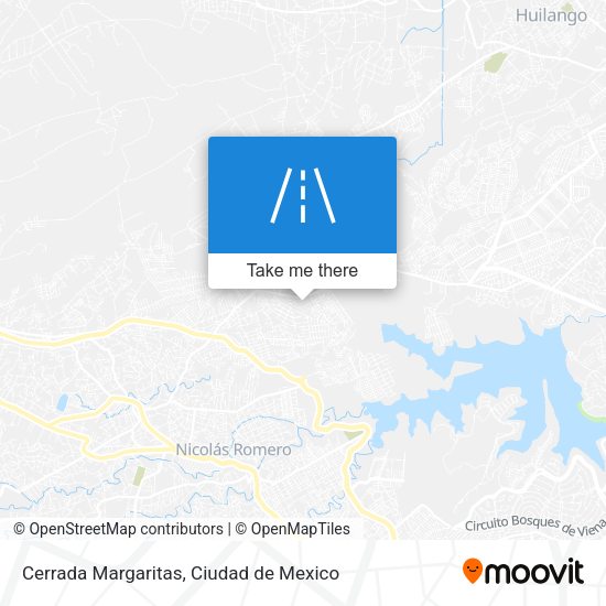 Cerrada Margaritas map