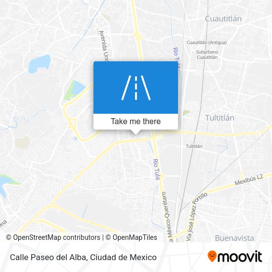 Mapa de Calle Paseo del Alba