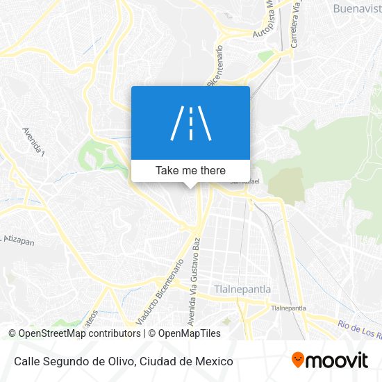 Mapa de Calle Segundo de Olivo