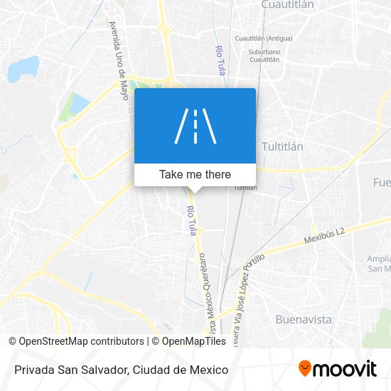 Privada San Salvador map