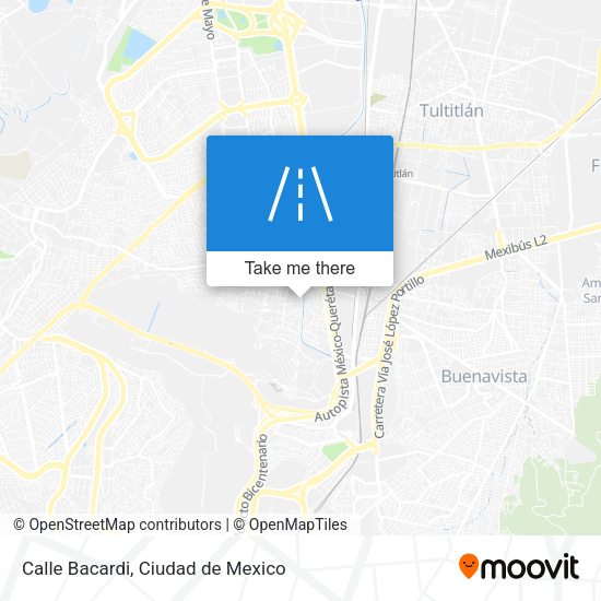 Calle Bacardi map
