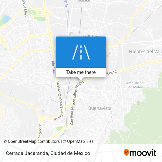 Cerrada Jacaranda map