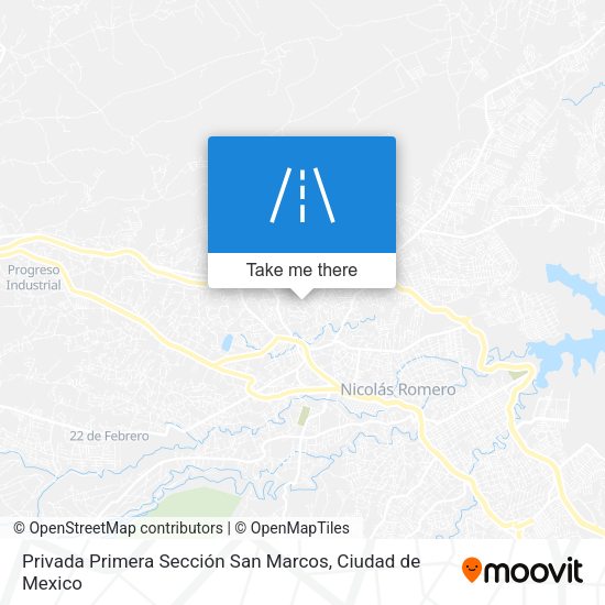 Mapa de Privada Primera Sección San Marcos